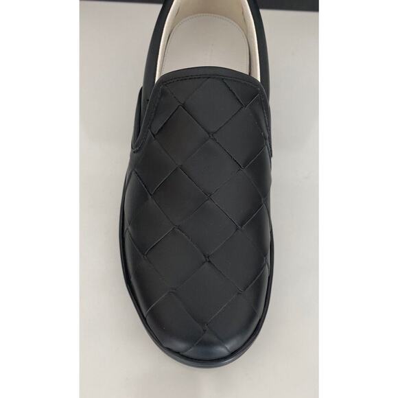 Bottega Veneta Intrecciato Calf Leather Black Shoes 7 US 578303 Italy NIB $760 main image 6
